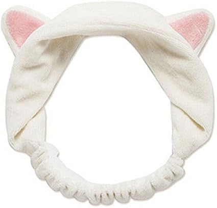 Oyfel Bandeau Cheveux Maquillage Spa Soin Masque Serre Tete Oreilles De Chat Peluche Elastique Pour Filles Femmes Fete Accessoires Maquillage Lavage 1 Pcs Amazon Fr Cuisine Maison