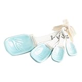 Blue Ceramic Mason Jar Measuring Spoons Set