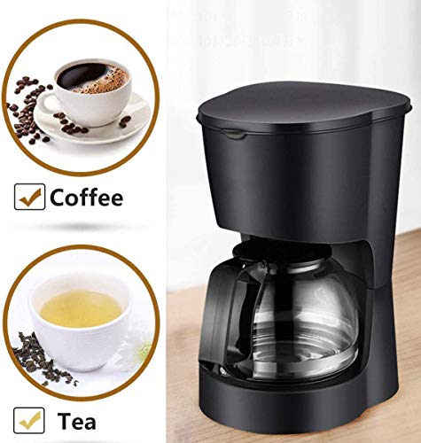 DSY Filterkaffeemaschine, Tropfkaffeemaschinen Mit 0,6L Glaskanne Abnehmbarer Filterkaffeemaschine Anti-Trop-Design Warm… – Bild 3