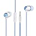 Timkyo 2017 New 3.5mm Stereo Noise Isolating In-Ear Earbuds Headphone with Microphone and Controller for Smartphones (Blue)