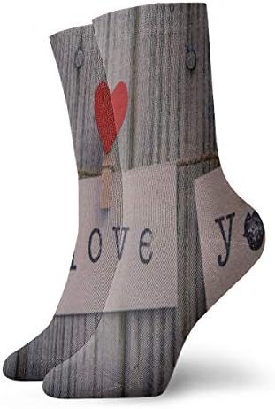 Crew Socks Say I Love You Great Unisex Sports Stocking Holiday Sock Clearance for Boys