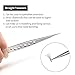 Omberlan Lash Extension Tweezers - Precision 9 Holes Straight and Curved Pointed Tweezers Set for Individual 3D 5D Volume Mink Eyelash Extensions Professional Lash Tweezers (Type A-9 holes)
