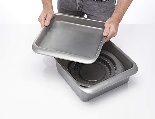 MasterClass Smart Space Non Stick Bakeware/Baking Set, Carbon steel, Grey, 7 Pieces, 7 peças - Image 4