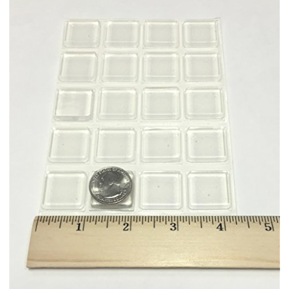 Clear Rubber Furniture Pads Bumpers Large Set Of 20 Feet For Cutting