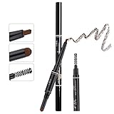 TC Joy 3 in 1 Automatic Eyebrow Pencil with Eyebrow Brush and Powder Natural Long-lasting Waterproof Coffee-#3