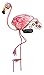 Regal Art & Gift Scarecrow Garden Stake for Outdoor Fall Décor | Metal Autumn Yard Accent with Seasonal Detailing for Pathway, Flower Bed, or Porch Display | 29 Inch | Flamingo