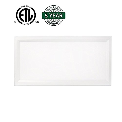 Hykolity 1ft X 2ft Ultra Thin Edge-Lit 25W LED Flat Panel Light Residential Flushmount Surface Mount/ Commercial Drop Ceiling Dimmable Ceiling Lamp Fixture 2500lm