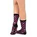 TeeHee Women's Cotton Crew Socks for Valentine's Day - Heart and Love Design, 6 Pairs, 9-11 Sock Size