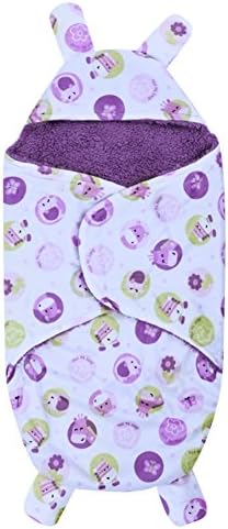 Baby Sleeping Bag Anti-Kicking Newborn Sacks Swaddle Blanket, Thick Fleece Swaddling Blankets Separated Legs Soft Warm for Bath