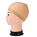 Caseeto 12 Pack Synthetic Wig Caps for Women and Men (Natural Beige, Curly, Modern)