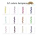 Kyerivs Colored Curly Wave Clip on in Hair Extensions 24pcs Rainbow Multi-color Clip in Synthetic Long Highlight Hairpiece for Women Girls Kids Gift Cosplay Party Dress up Accessories 12 Colorthumb 1