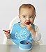 modern-twist Snack Set, Food-Grade Silicone, Waterproof, Dishwasher, Freezer Safe, Reusable Snacking Bowl & Lid – Blue, 7 fl. Oz