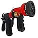 TABOR TOOLS W91A Metal Garden Hose Nozzle Set (2-Piece), 1 Water Pistol Nozzle and 1 Adjustable Shower Head with 7 Spray Patterns. Features Grip Trigger Handles and Flow Control Knob.