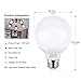 Kakanuo G25 LED Vanity Light Bulb 5W, 60W Globe Bulb Equivalent, Round Bathroom Makeup Light Bulb, Daylight White 5000K, Pack of 4