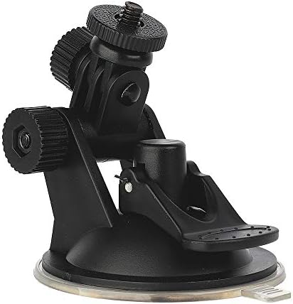 HYCKee Universal 1/4" Thread Adapter Suction Cup Car Windshield Dash Cam Camera Mount Holder Stand 360 Rotation