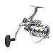 ECOODA Royal Sea Spinning Fishing Reels Metal Body Two Aluminum Spools Carbon Fiber Drag Great Open Face Reel 1500/2000/3000