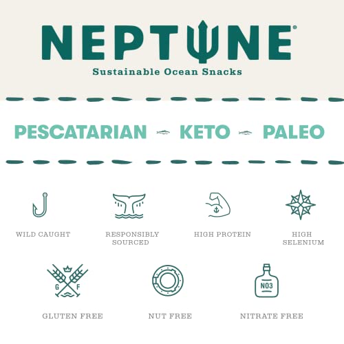 Wild Caught Rockfish Jerky Smoked Sea Salt & Juniper 4Pack Neptune