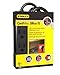 STANLEY 31132 3-Outlet 15FT Extension Cord with Flat Plug, Black