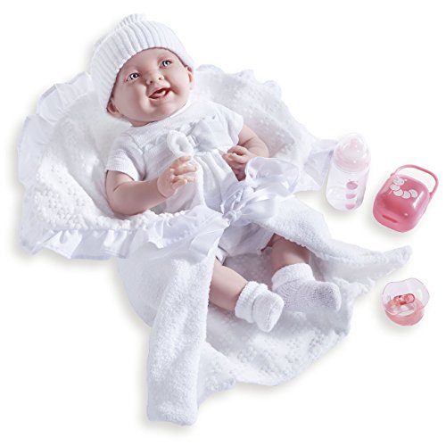 JC Toys Deluxe Realistic Doll With Gift Set, White, 15.5"