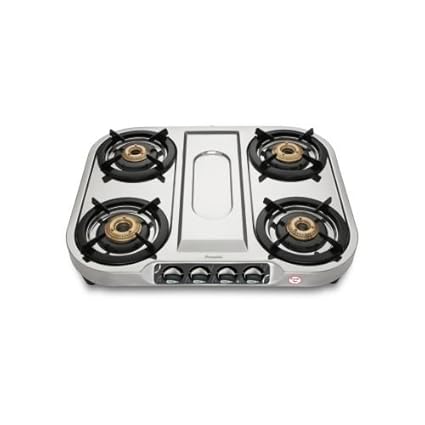 Preethi Stainless Steel 4 Burner Shine Gas Stove (4B SS - 008)