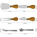 IMANYA 10 Pieces Cheese Knives Set 4 Pieces Stainless Steel Cheese Knives with bamboo handle, 6 Pieces Forks and Spoons – Fancy Gifts For Housewarming, Birthday, Wedding, Thanksgiving & Christmas