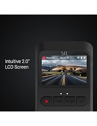 YI Minicámara de control, 1080p HD, para tablero de mandos, con grabadora de video, aplicación móvil, cámara de automóvil con lente gran angular de 140 grados, visión nocturna, G Sensor, pantalla LCD de 2 pulgadas, grabación en bucle