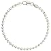 1.2mm - 5 mm Sterling Silver Plain Pallini Bead Ball Chain NecklaceNickel Free Italy