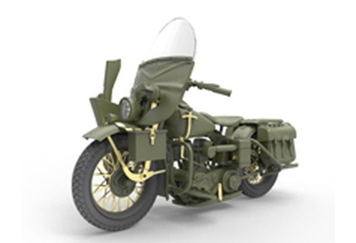 MiniArt Models 1/35 U.S. Military Policeman with Motorcycle Model Kit