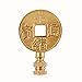 Solid Brass Coin Finial from The Qing Dynasty 1875-1908
