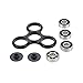 Fidget Spinner Toy Stress Reducer - Perfect For ADD, ADHD, Anxiety, and Autism Adult Children (Black)