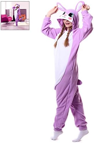 sjzywell Rabbit Animal Pajamas Adult Onesies Kigurumi Costume Unisex Sleepwear