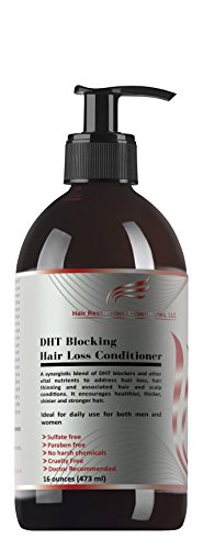 HAIR RESTORATION LABORATORIES' DHT BLOCKING HAIR LOSS CONDITIONER-16 OUNCES. THE MOST EFFECTIVE HAIR LOSS CONDITIONER EVER DEVELOPED FOR MEN & WOMEN: OVER 20 DHT BLOCKERS.
