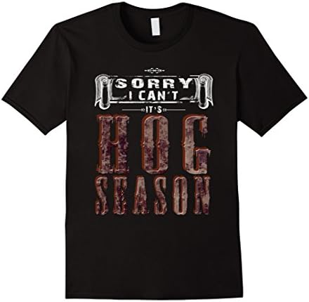 Mens Hog Hunting Shirt Accessories Funny Boar Hunter Tee Shirts Large Black