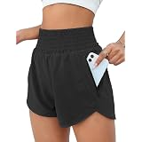 Honwenle Women's Plus Size High Waist Yoga Shorts - Tummy Control Biker Workout Shorts With Pockets - View #12