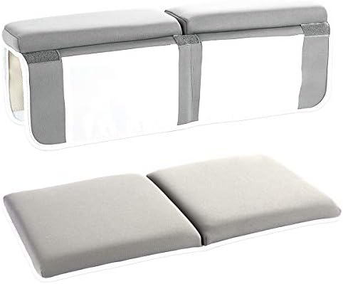 YXTY Bath Kneeler and Elbow Rest Set, Thick Baby Bath Kneeling Pad and Elbow Support, Comfort for Moms Dads to Bathe Kids Comfortably - Fits All Bathtubs (Gray)
