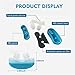 2 in 1 Soft Anti Snoring Device and Air Purifier -Sleep Device Prevent Snoring Clip Breathing Sleep Nose Care Filters- Snoring Solution Nasal Dilator for Breathing (Blue)