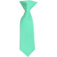 Jacob Alexander - Jacob Alexander Men's Solid Color Tonal Stripe Clip...