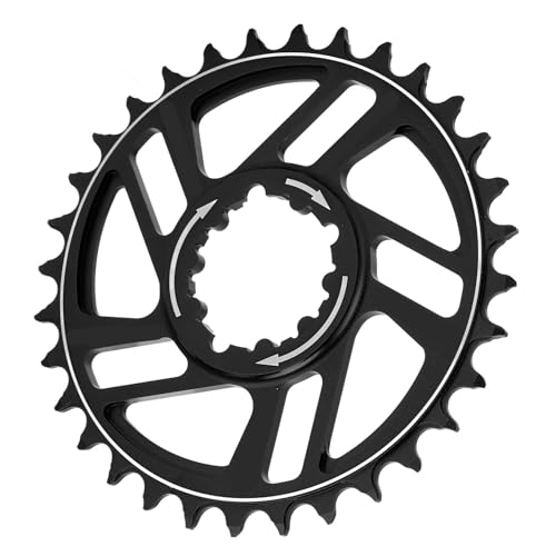 SUNGOOYUE Bicycle Chainring, 32T Chainwheel 3mm Offset Direct Mount Narrow Wide Chainring for SRAM GXP Crank(Black)