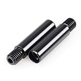 2pcs Black 15mm Rods with 1/2