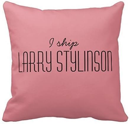 March flowers O10L Larry Stylinson I Ship it and Quotes Decoration Pillow Case Cushion Cover 18 inch