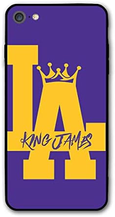 DLAZANA Crown King James Soft Rubber Silicone Cover Phone Case for iPhone 7/ iPhone 8 case