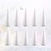Happyyami 10pcs Craft Foam Cone White Cones for DIY Home Craft Project Christmas Tree Table Centerpiece 18.5cm