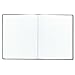 Blueline Executive Notebook with Ribbon Bookmark, 1-Subject, Medium/College Rule, Black Cover, (75) 10.75 x 8.5 Sheets