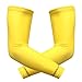 Suddora Arm Sleeves (Pair) - Sun Sleeves for Men and Women w/UV Protection for Cycling, Basketball, Running, Football, Outdoor Sports (Yellow)