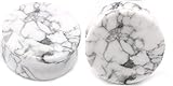 White Howlite Organic Stone Ear Plugs Gauges Sold in Pairs (8mm-0 gauge)