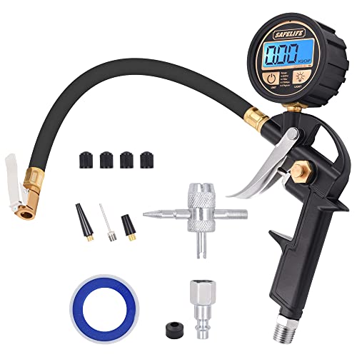SAFELIFE Digital Tire Inflator with Pressure Gauge, 250 PSI Tire