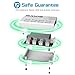 MANTO USB Charger, 60W 8 Port USB Charger Station Fast Charging Dock with 5ft Power Cord for Multi Devices, Multi Port USB Charging Hub for Smartphones Headphones Tablets (White)