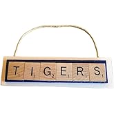 TIGERS Memphis State University Christmas Ornament Letters Tiles
