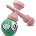 Kaleb Kendama with Green Sour Face Ball and Extra String