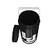 Stash Jars/Curing Jar Black With Humidity Pack and Paper Sensor for Herb and Spice 1 oz (500ml) with Airtight Seal to Keep Fresh Discreet Smell and Light Proof Design FDA Approved Plastic